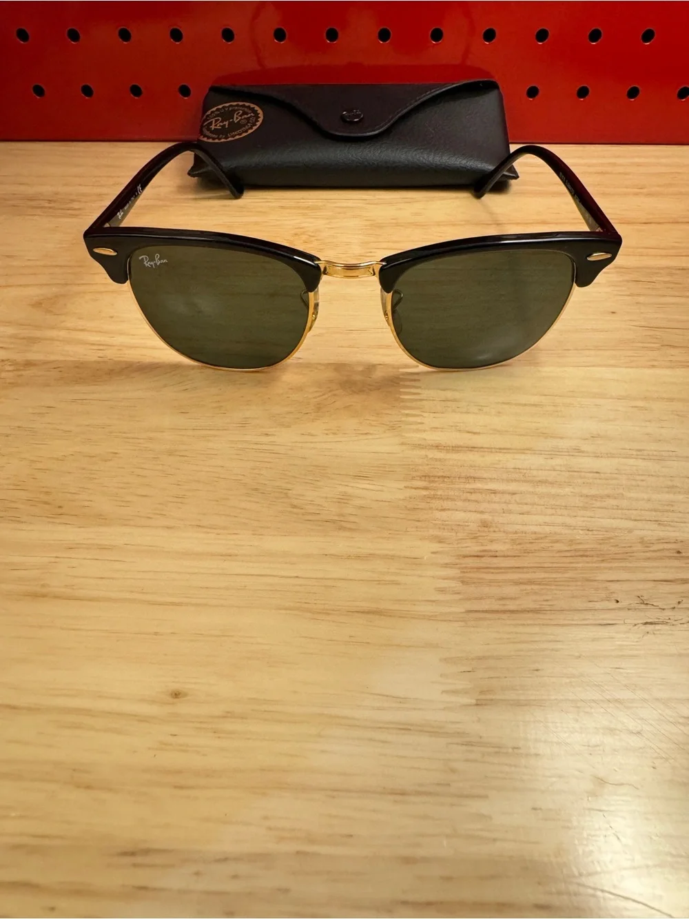 Ray-Ban Clubmaster Sunglasses Black/Gold RB 3016